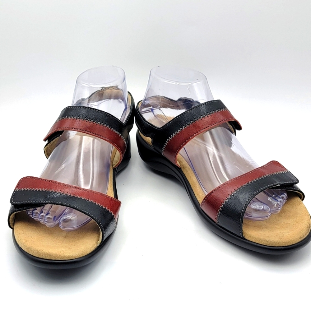 SAS Stylish Nudu Heel Strap Sandal NWOT SIZE 9W. #1492